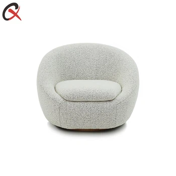 Barrel Swivel Chair with Wood Base Barrel Swivel Chair with Wood Base