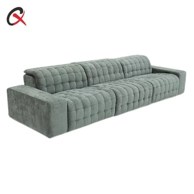 Sofà reclinable elèctric de tela